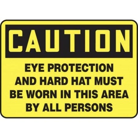 Accuform OSHA CAUTION SAFETY SIGN EYE MPPE622XL MPPE622XL
